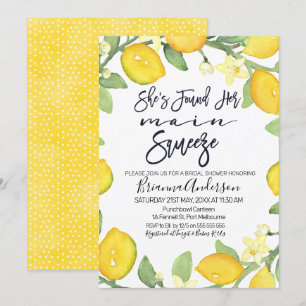 Citrus principal presser nuptiale invitation à la 