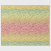 Citrus Punch Ombre Abstracte verjaardag Cadeaupapier (Vlak)