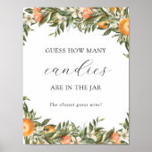 Citrus raadt hoeveel er in het Jar Shower Game zit Poster (Voorkant)