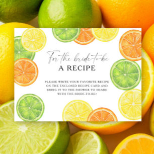 Citrus - Recept voor de aanstaande bruid Informatiekaartje