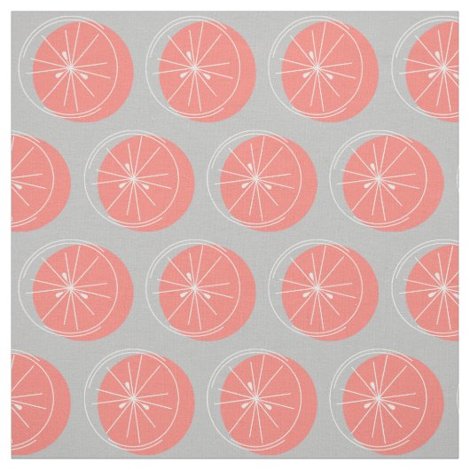 Citrus rose blanc tissu gris (Échantillon)
