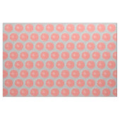 Citrus rose blanc tissu gris (Fat Quarter)