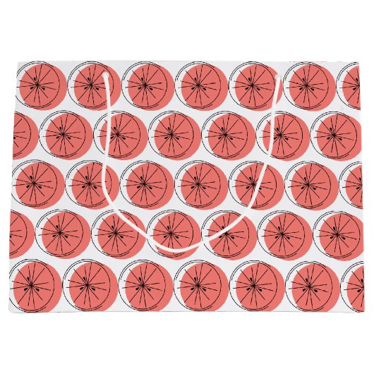 Citrus rose Multi sac cadeau grand (Devant)