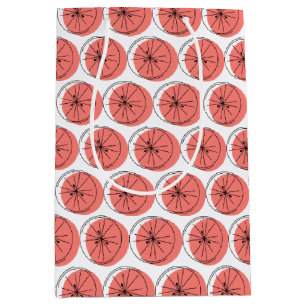 Citrus rose Multi sac cadeau moyen