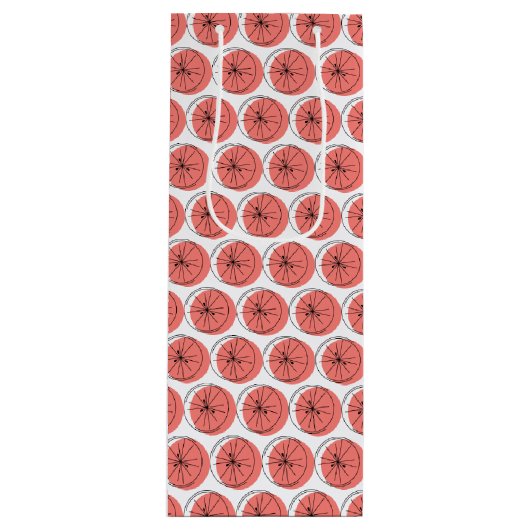 Citrus rose Multi sac cadeau vin (Devant)