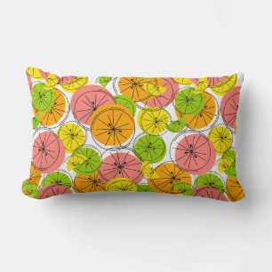 Citrus roze achterzijde Lumbar Pillow Kussen