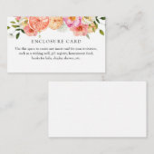 Citrus Roze Bloemen Aangepaste Enclosure Kaart (Voorkant / Achterkant)