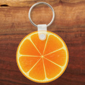 Citrus Sinaasappel Fruit Slice Sleutelhanger (Voorkant)