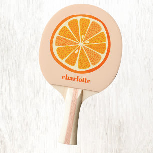 Citrus Sinaasappel Gepersonaliseerde Fun Fruit Tafeltennisbatje