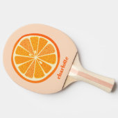 Citrus Sinaasappel Gepersonaliseerde Fun Fruit Tafeltennisbatje (Zijkant)