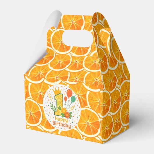 Citrus Sinaasappel Slice Favoriet Box Bedankdoosjes (Voorkant Zijde)