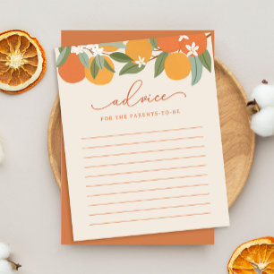 Citrus Sinaasappels Baby shower Advies voor Ouders