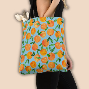 Citrus sinaasappels fruitpatroon draagtas