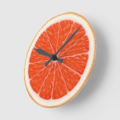 Citrus Sinaasappels Fun Red Slice  Ronde Klok (Hoek)