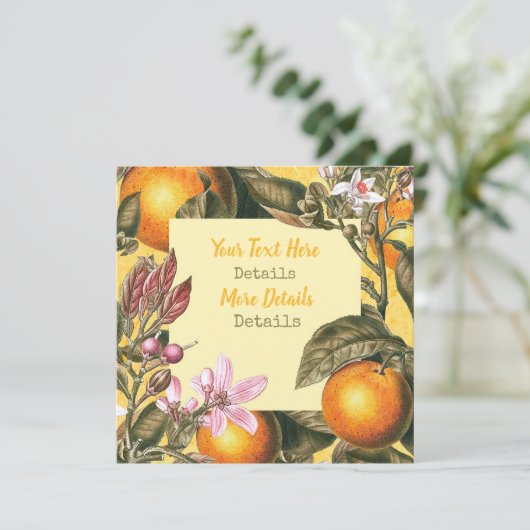 Citrus slaat de datum op Save The Date (Staand voorkant)