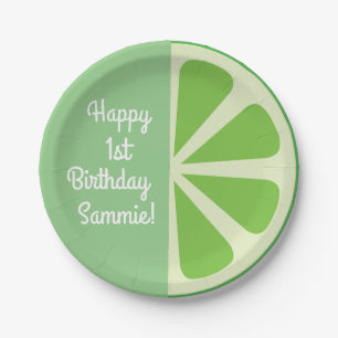 Citrus Slice Kind Birthday Papieren Bordje