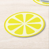 Citrus Slice Kind Birthday Summer Ronde Kartonnen Onderzetter (Gebogen)