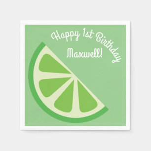 Citrus Slice Kind Birthday Summer Servet