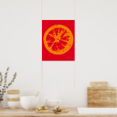 Citrus Slice Oranje Poster (Keuken)