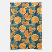 Citrus Slice Pattern Keukenhanddoek (Verticaal)