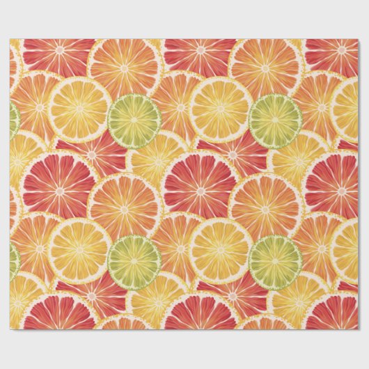 Citrus Slices Cadeaupapier (Vlak)