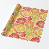 Citrus Slices Cadeaupapier (Uitgerold)