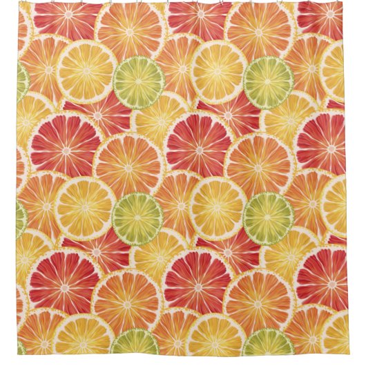 Citrus Slices Douchegordijn (Voorkant)