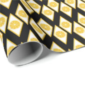 Citrus Slices in het moderne diamantpatroon Cadeaupapier (Rol Hoek)
