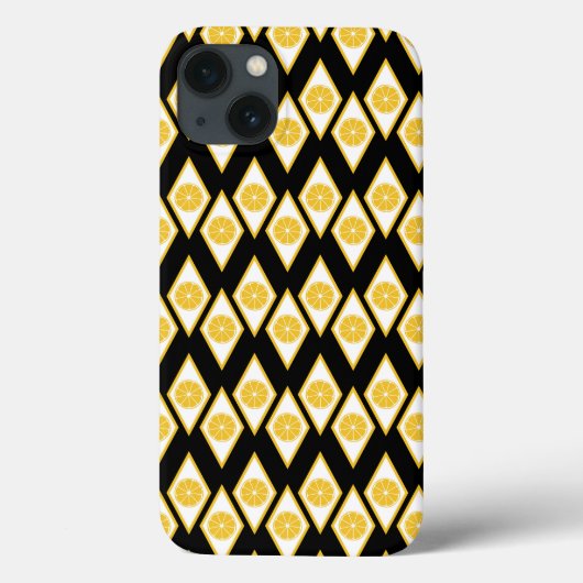Citrus Slices in het moderne diamantpatroon Case-Mate iPhone Case (Achterkant)