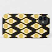 Citrus Slices in het moderne diamantpatroon Case-Mate iPhone Case (Achterkant (horizontaal))