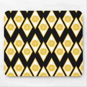 Citrus Slices in het moderne diamantpatroon Muismat