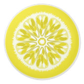 Citrus Slices Lemon Keramische Knop (Voorkant)