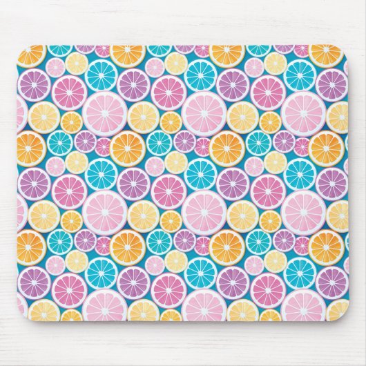Citrus Slices Pattern Muismat (Voorkant)