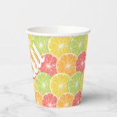 Citrus Slices Pattern Papieren Bekers (Links)