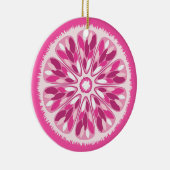 Citrus Slices Pink Lemon Keramisch Ornament (Rechts)