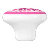 Citrus Slices Pink Lemon Keramische Knop (Zijkant)