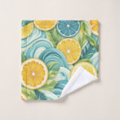 Citrus Spa Aquarelle Whimsical Citron & Lime (Gant de toilette)