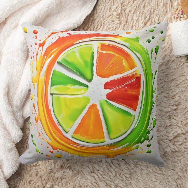Citrus Splash Design Kussen (Deken)