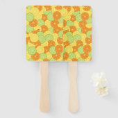 Citrus Splash Illustratie Handwaaier (Voorkant en achterkant)