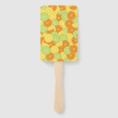 Citrus Splash Illustratie Handwaaier (Achterkant)