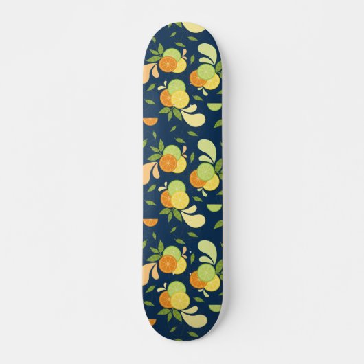 Citrus Splash Illustratie Skateboard (Voorkant)
