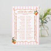Citrus Spritz Pink Stripes Would she rather Card Kaart (Staand voorkant)