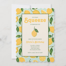 Citrus Squeeze Summer Birthday Uitnodigen Kaart