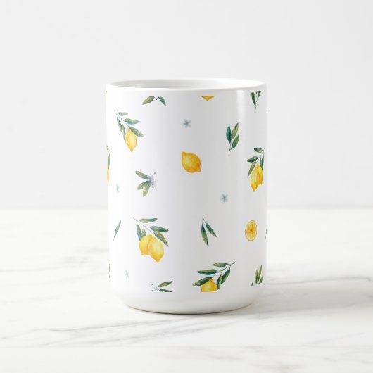 Citrus Squeeze Yellow Waterverf Lemons Mok (Center)