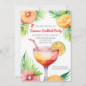 Citrus Summer Cocktail Party Kaart (Voorkant)