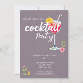 Citrus Summer Cocktail Party Kaart (Voorkant)