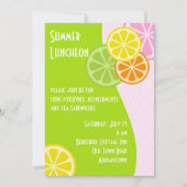 Citrus Summer Luncheon Kaart (Voorkant)