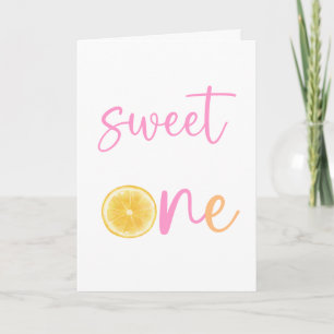Citrus Sweet One Happy Birthday Kaart