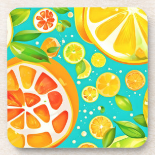 Citrus Symfonie: Een sappig genot Bier Onderzetter