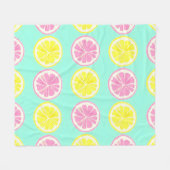 Citrus Symphony Fleece Deken (Voorkant (Horizontaal))